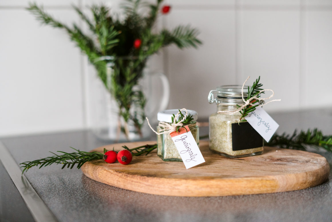 Nachhaltige Weihnachtsgeschenke Küche – Kräutersalz