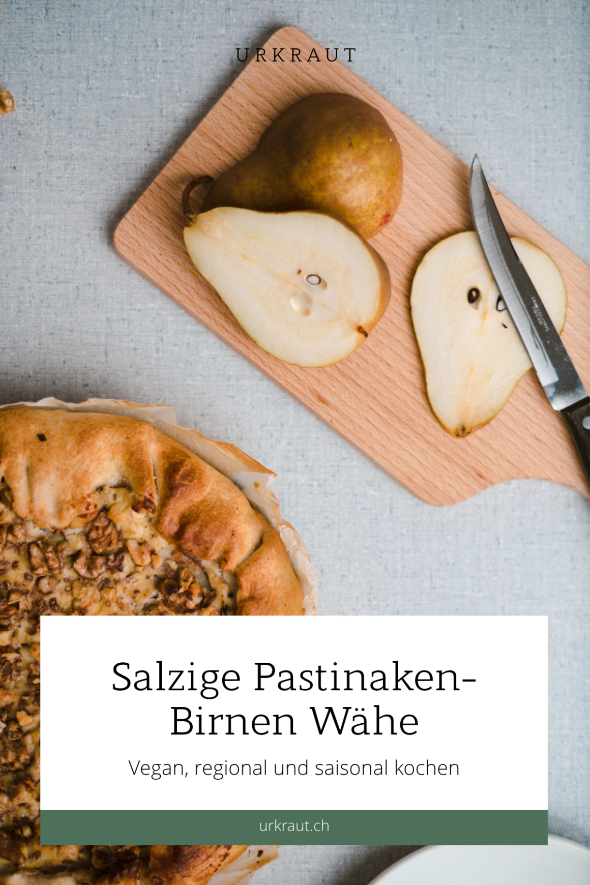 Salzige Pastinaken-Birnen Wähe