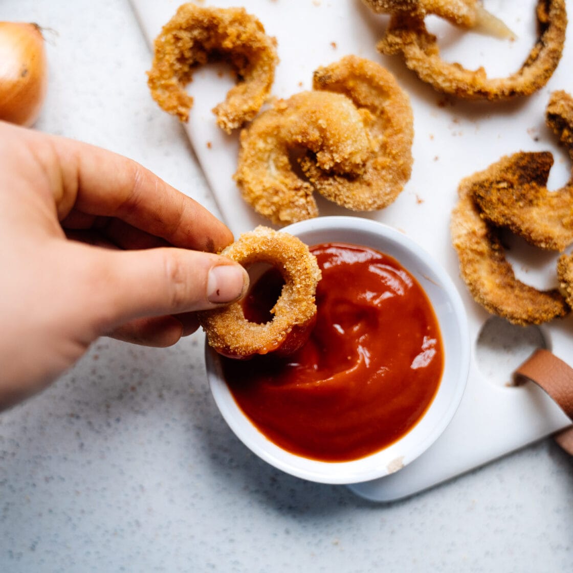 Knusprige Zwiebelringe Ohne Friteuse